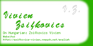 vivien zsifkovics business card